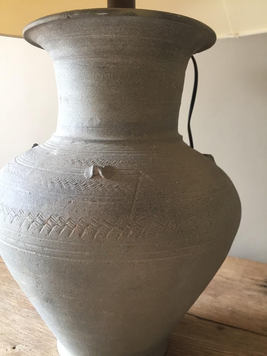 Cambodia Khmer Vase Tablelamp In Good Condition In Vosselaar, BE