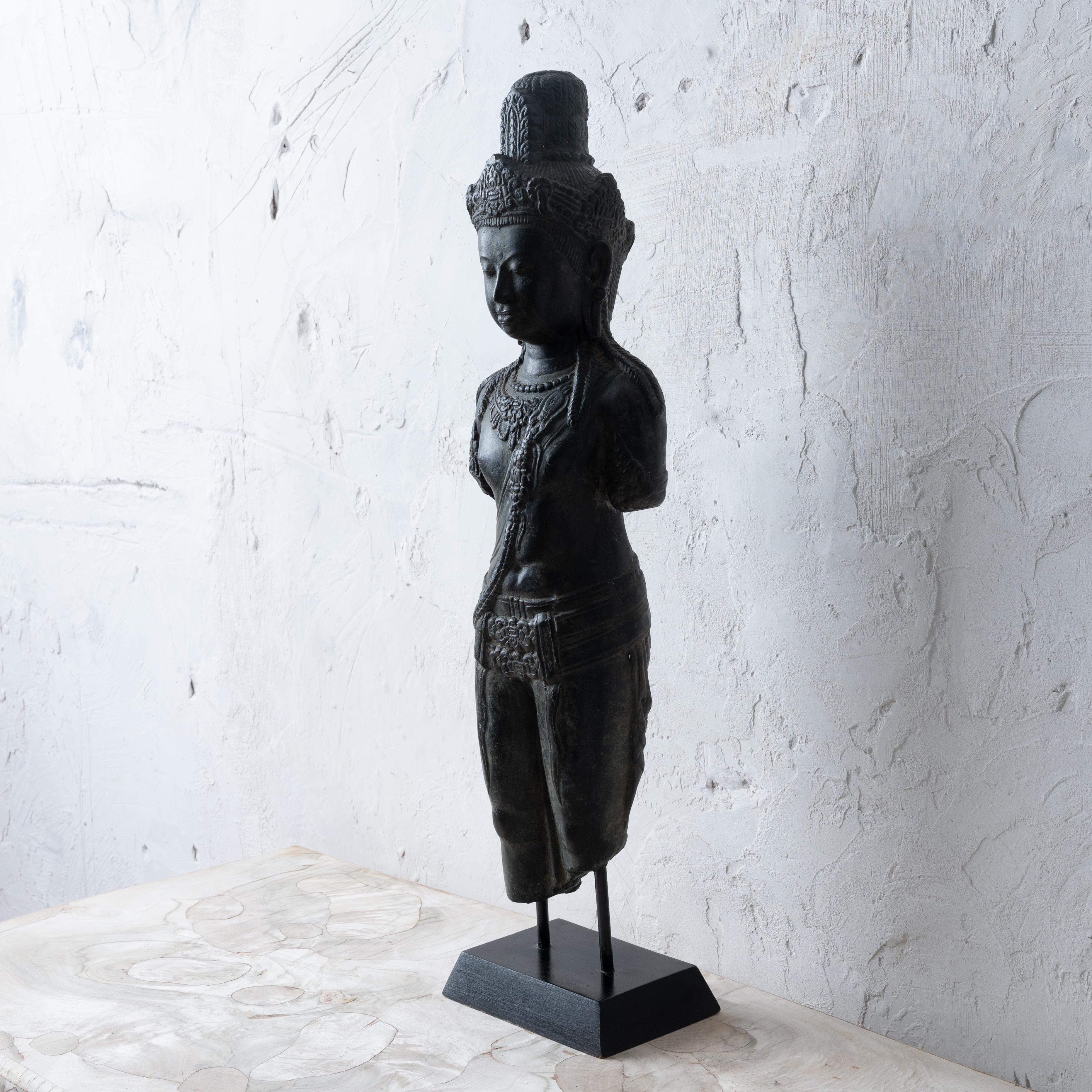 20th Century Cambodian Khmer Bronze Figure For Sale