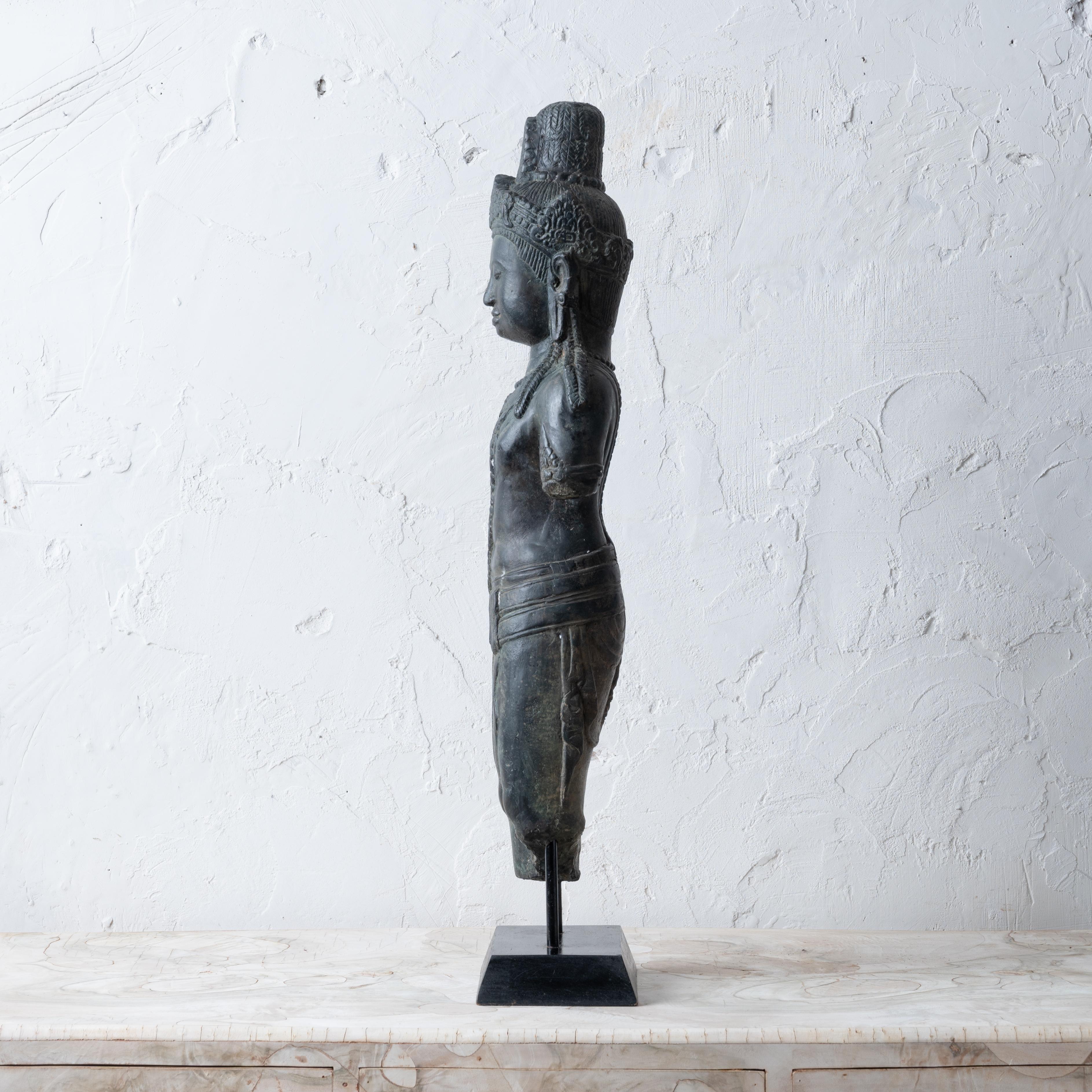 Cambodian Khmer Bronze Figure For Sale 2