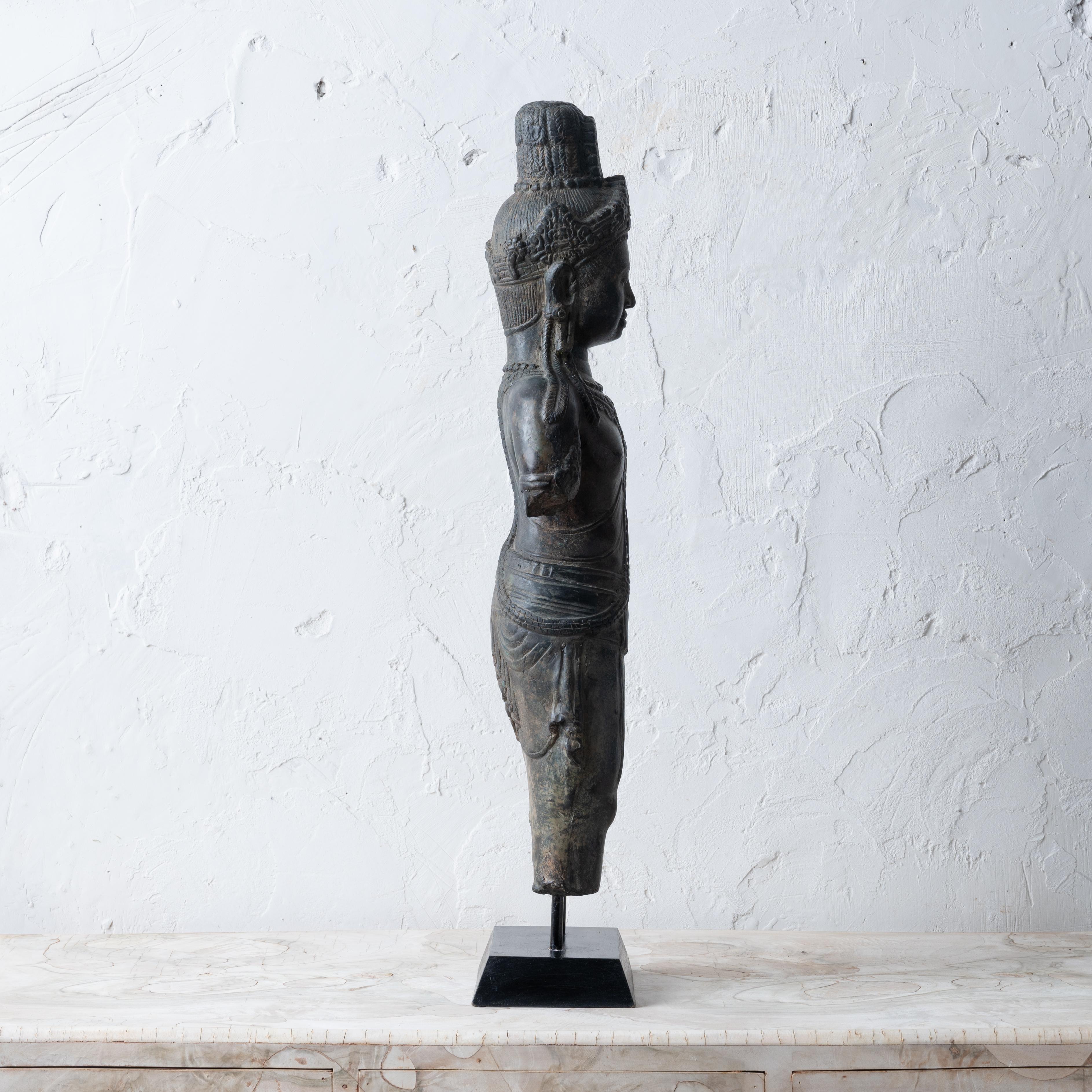 Cambodian Khmer Bronze Figure For Sale 4