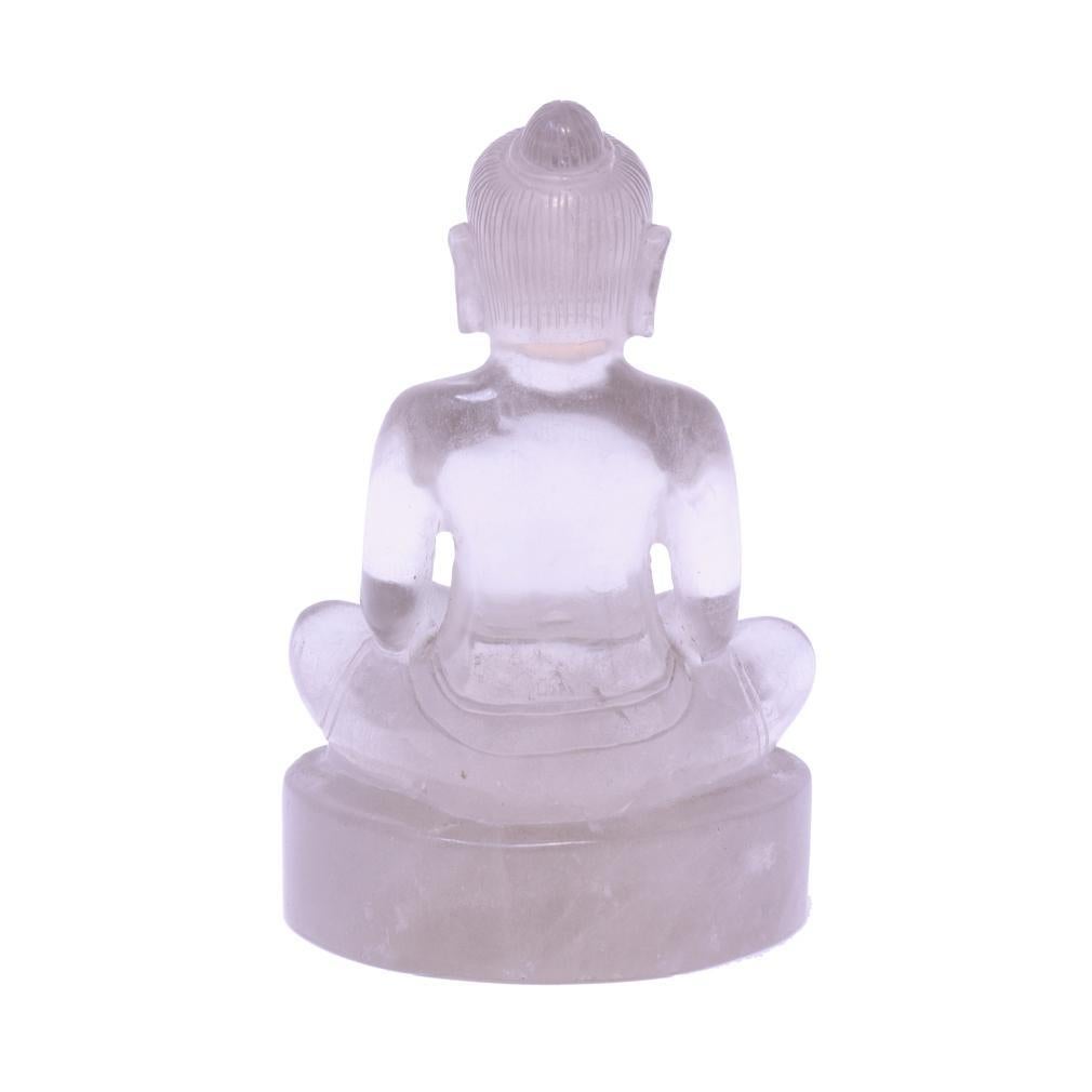 Cambodgien Sculpture cambodgienne en cristal de roche de Jayavarman VII en méditation en vente
