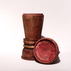 Cambodian wood votive urn