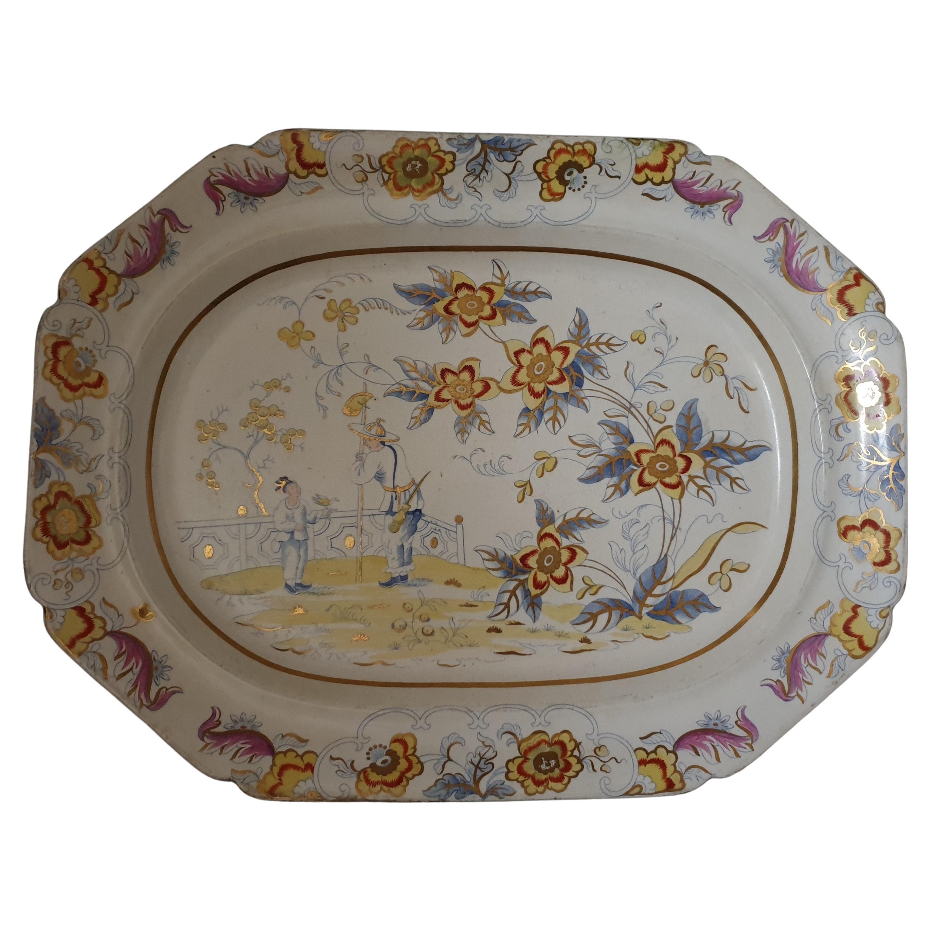 Cambria Pattern Platter by Charles Heathcote & Co For Sale