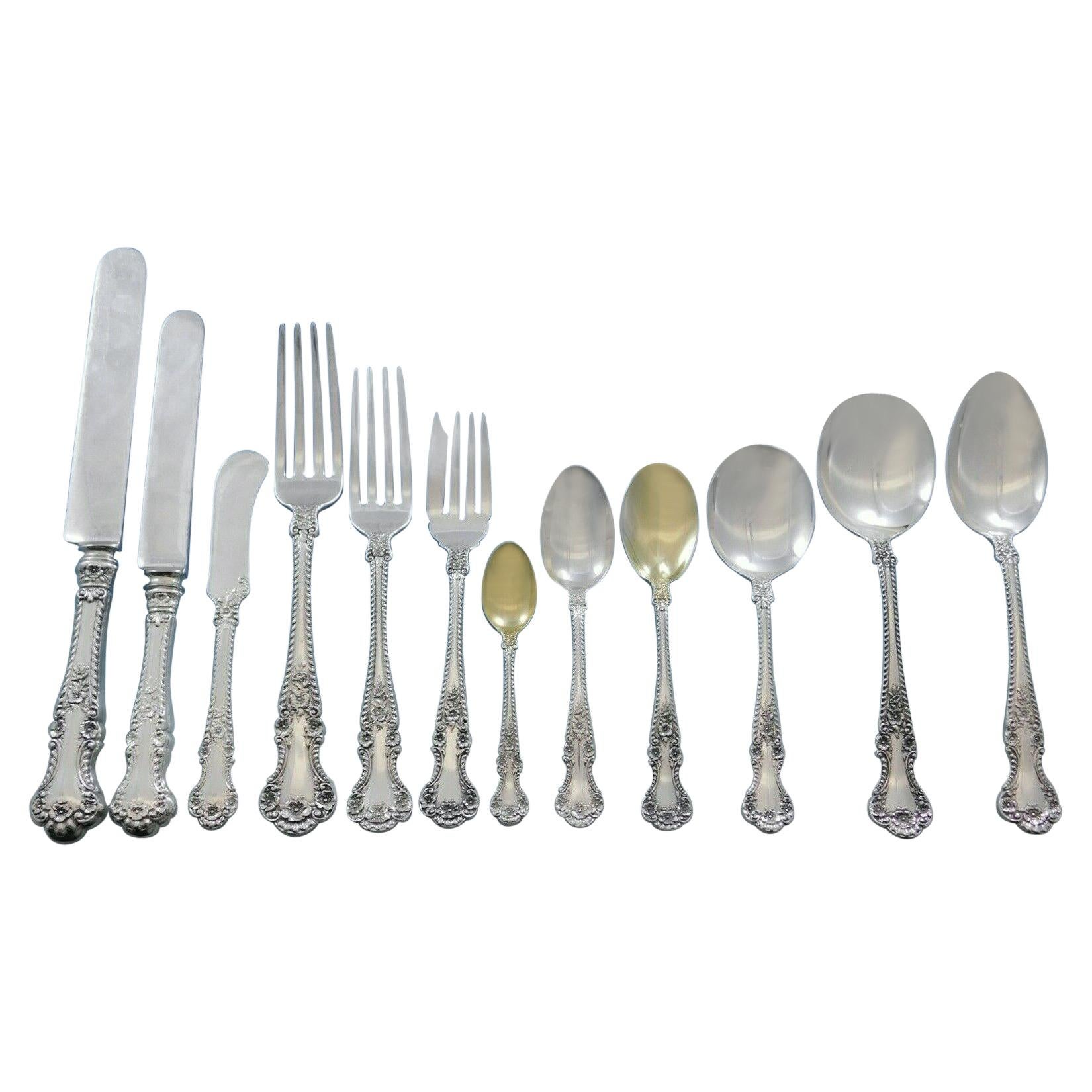 Cambridge by Gorham Alvin Sterling Silver Flatware Service for 8 Set 106  Pieces For Sale at 1stDibs | alvin silverplate by gorham