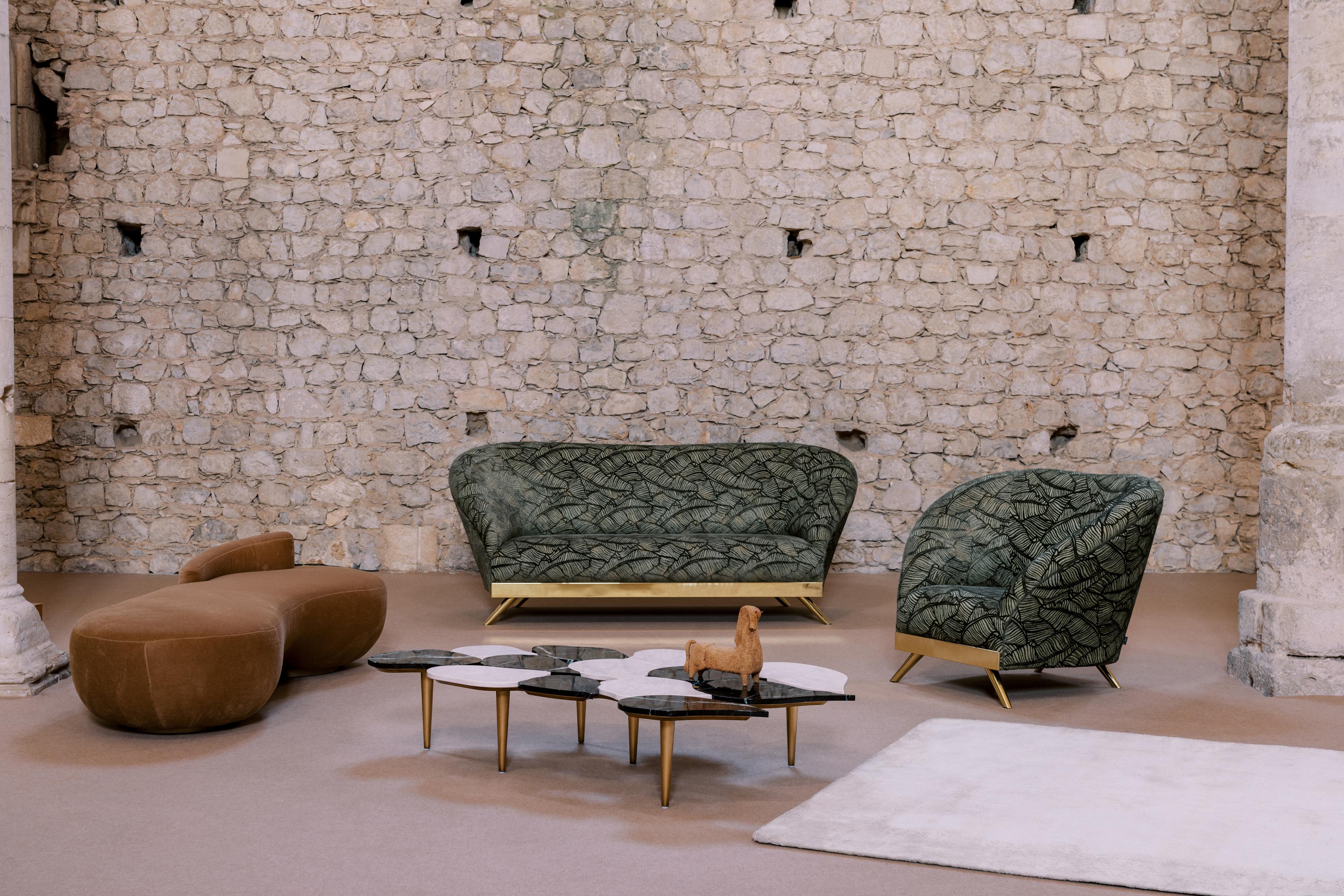 Portugais Chaise longue Cambridge dans le style des années 1930, fabriquée à la main au Portugal par Greenapple en vente