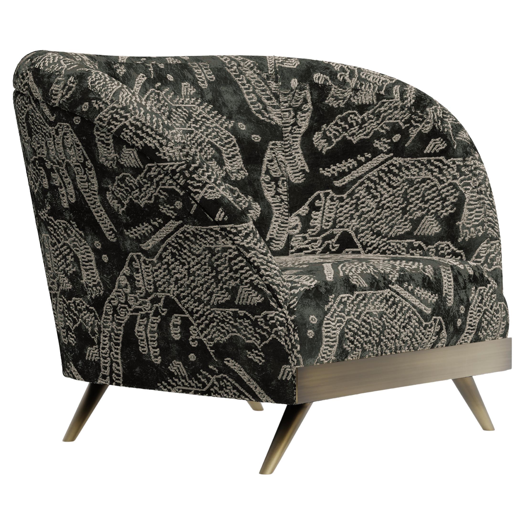Chaise longue Cambridge dans le style des années 1930, fabriquée à la main au Portugal par Greenapple