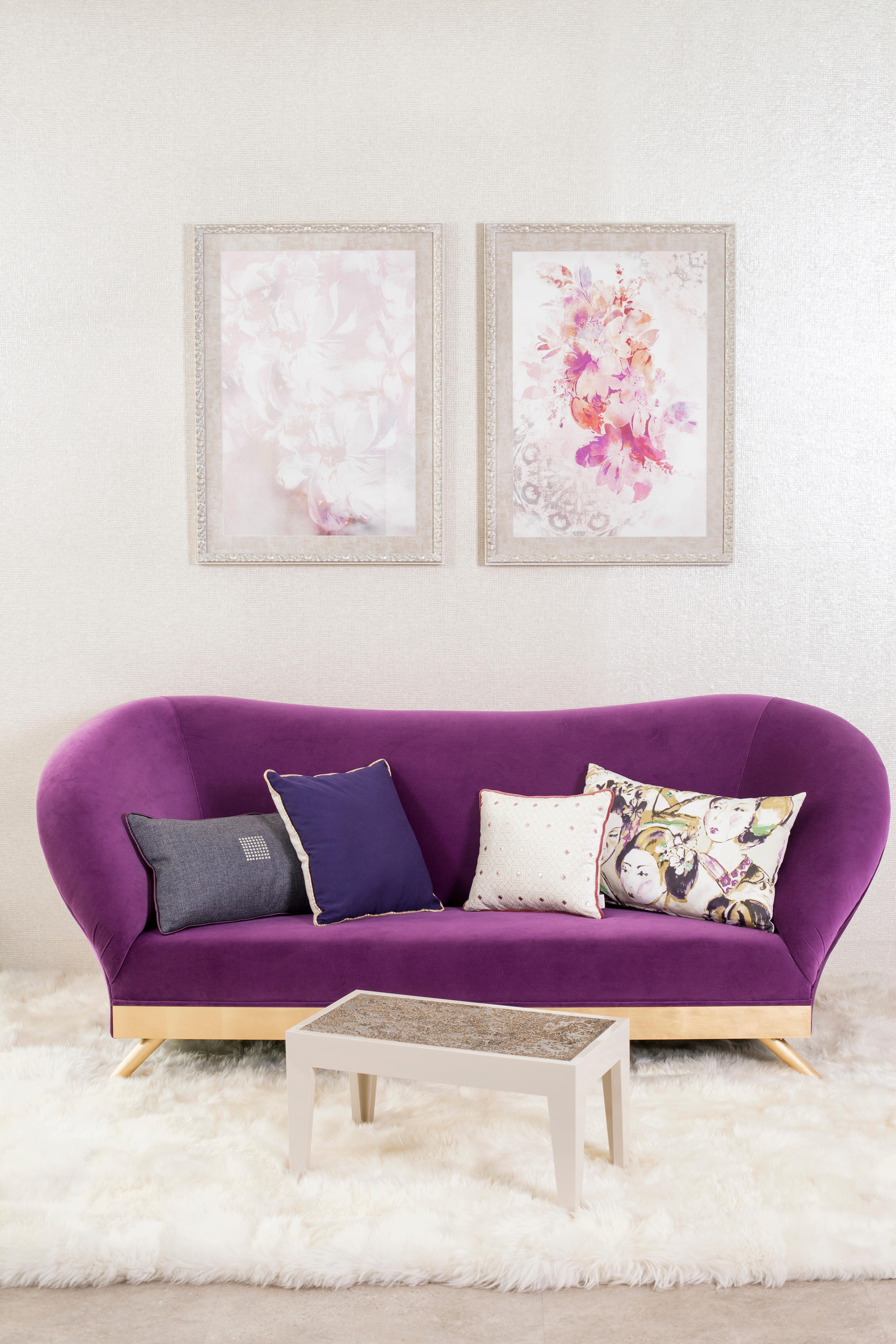 Sofá Loveseat Cambridge al estilo de los años 30 hecho a mano en Portugal by Greenapple Terciopelo en venta