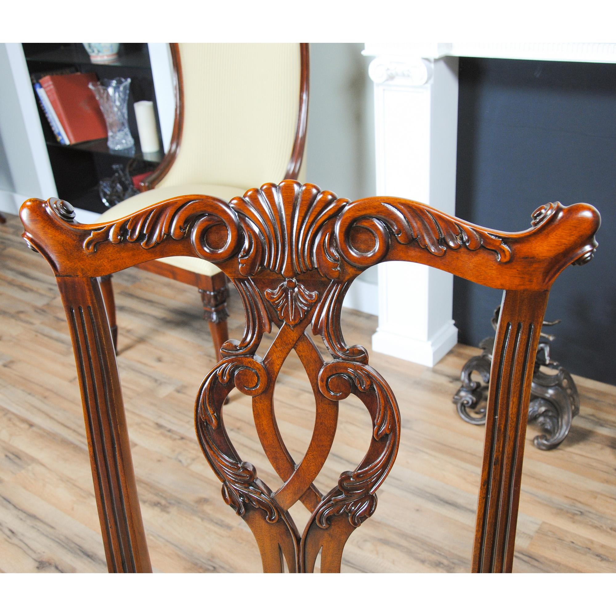 Cambridge Mahogany Chairs, Set of 10 For Sale 4
