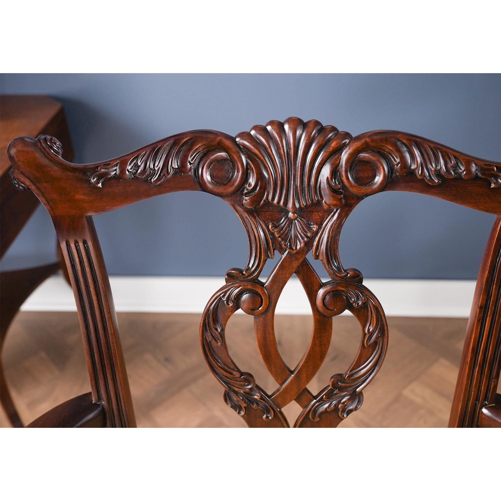 Sedie Cambridge in mogano, set da 10 in vendita 1