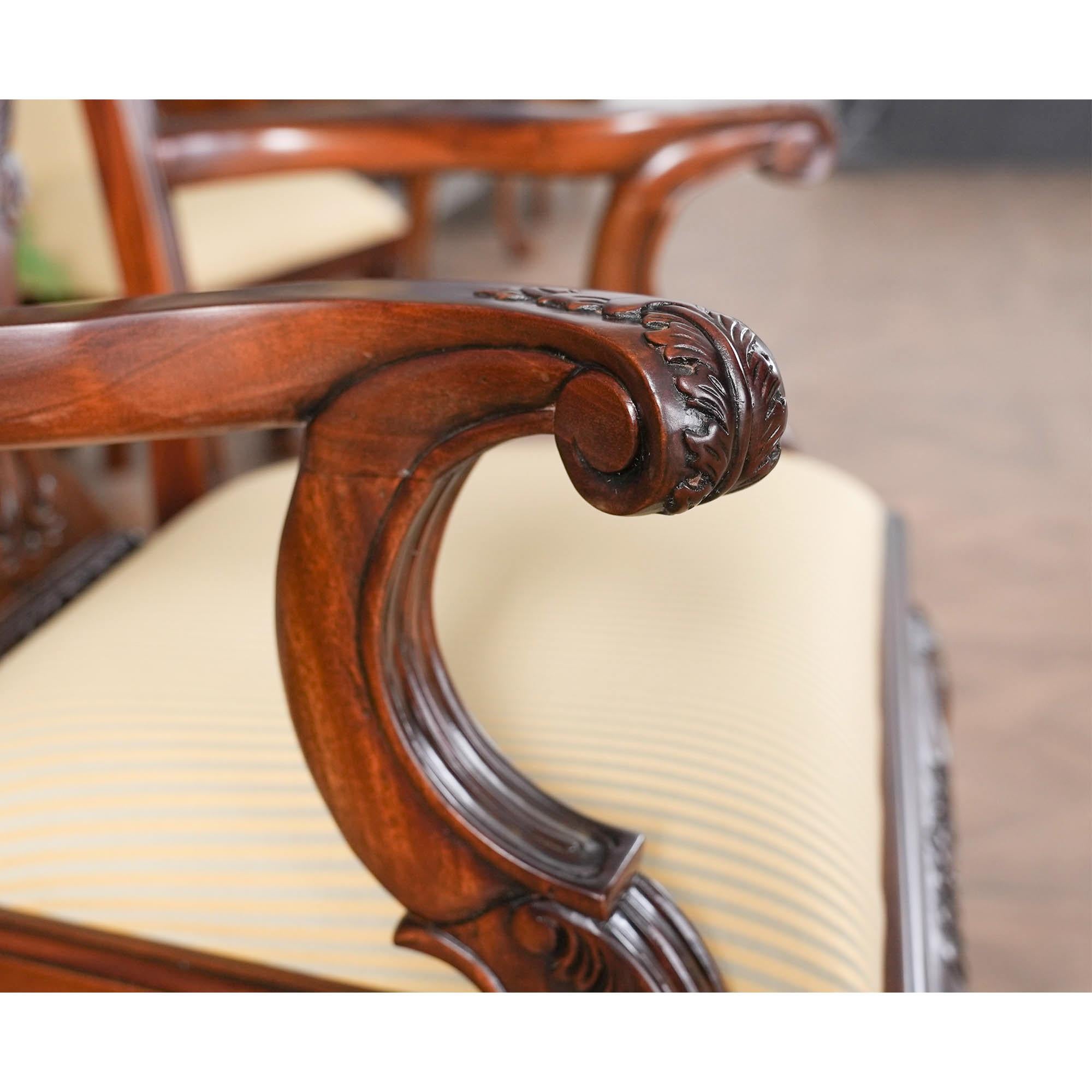 Sedie Cambridge in mogano, set da 10 in vendita 3