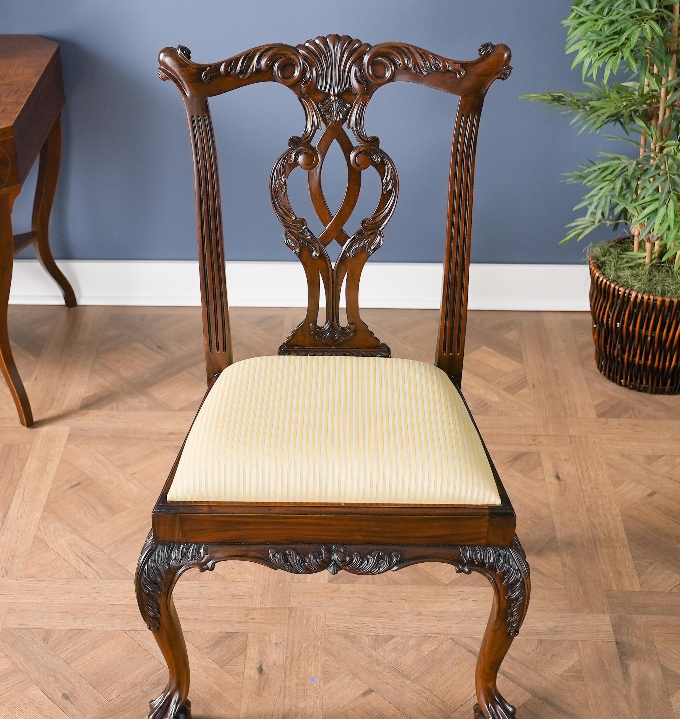 Sedie Cambridge in mogano, set da 10 in vendita 12