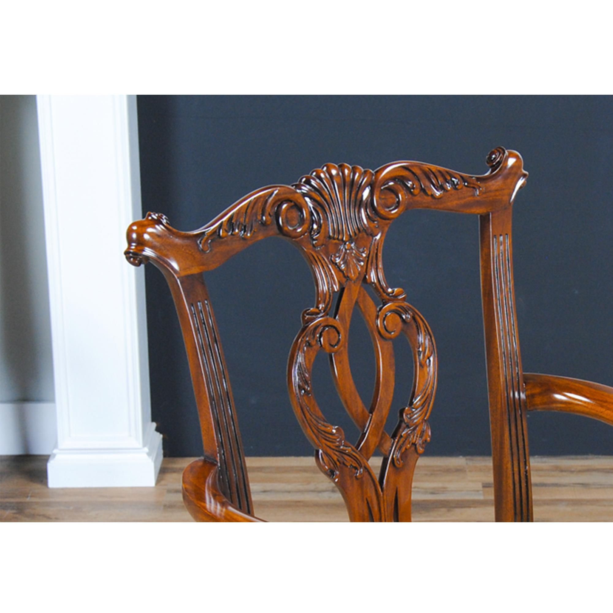 Cambridge Mahogany Chairs, Set of 10 In New Condition For Sale In Annville, PA