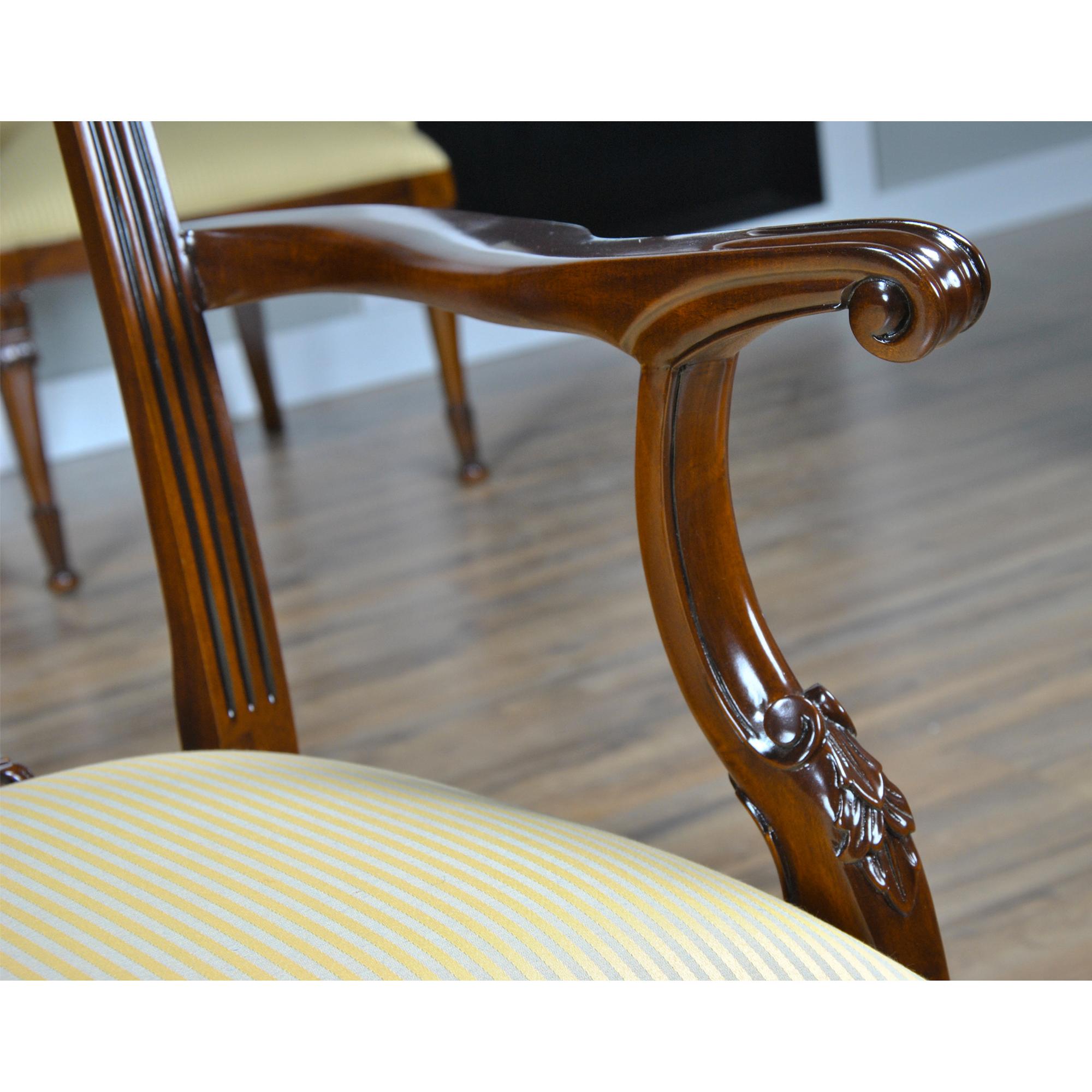 Hand-Carved Cambridge Two Seat Chair  For Sale