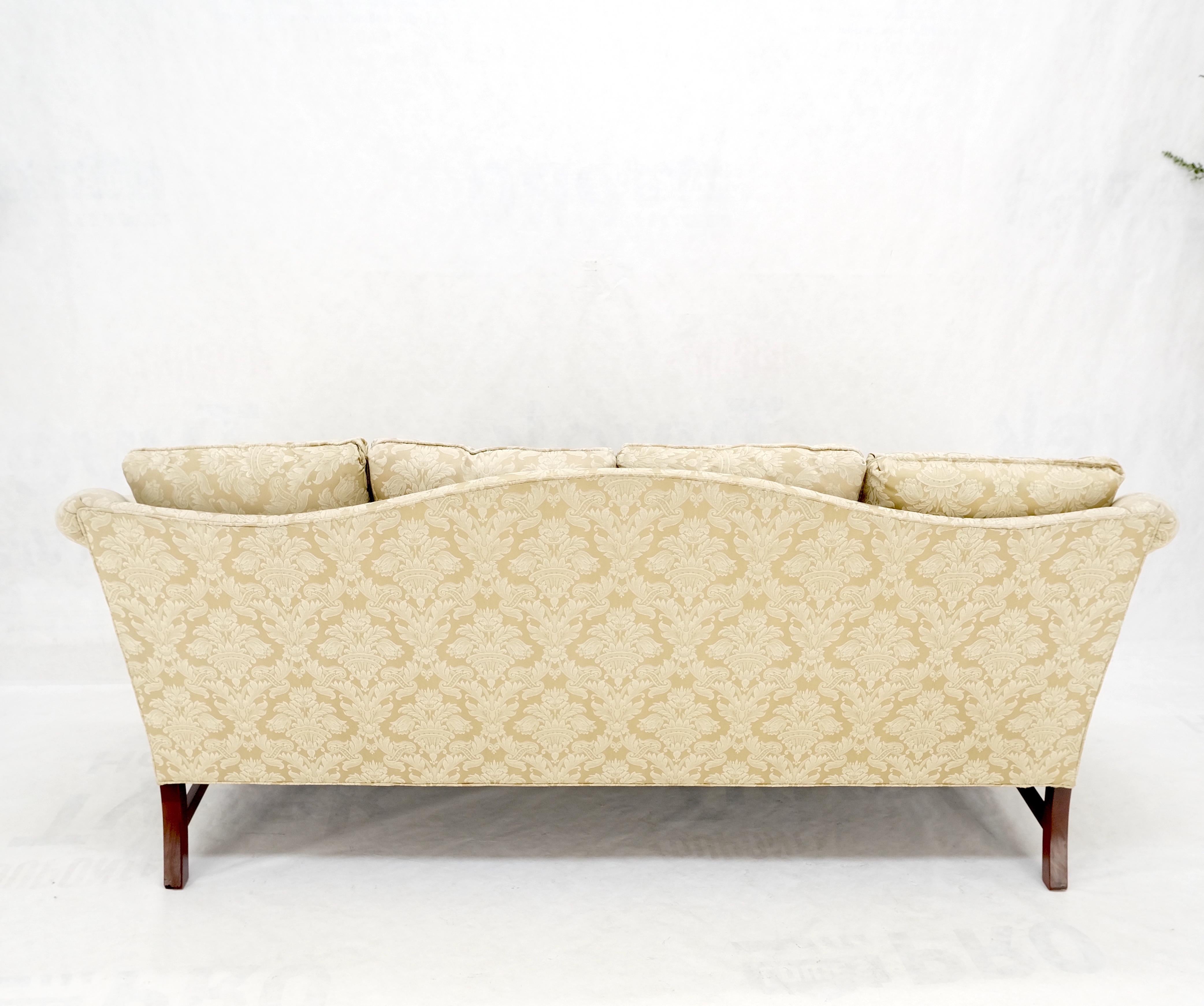 Mahagoni-Sofa mit Kamelrücken im Federal-Stil und Stretcher-Sofa MINT! im Angebot 8