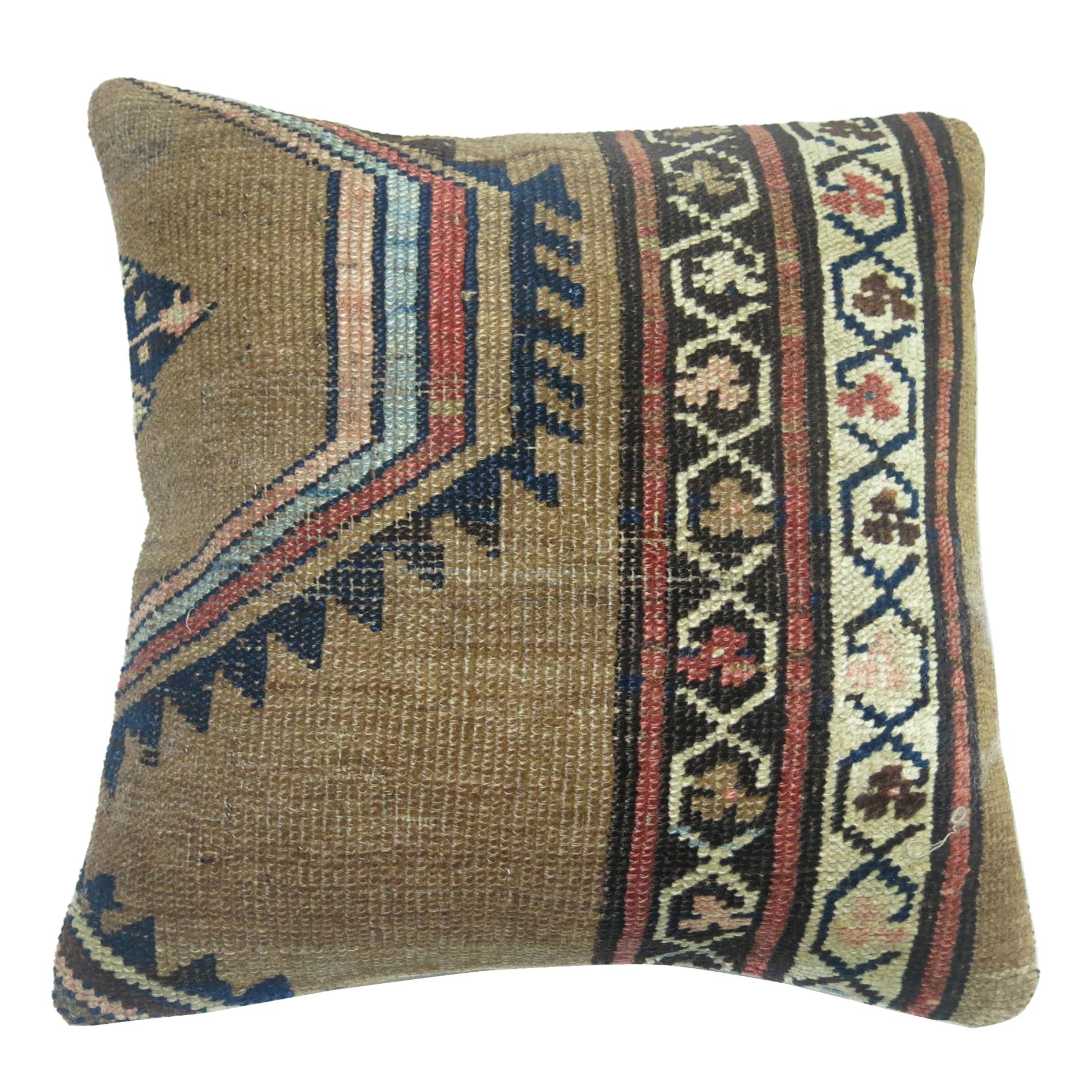 Camel Bakshaish Rug Pillow