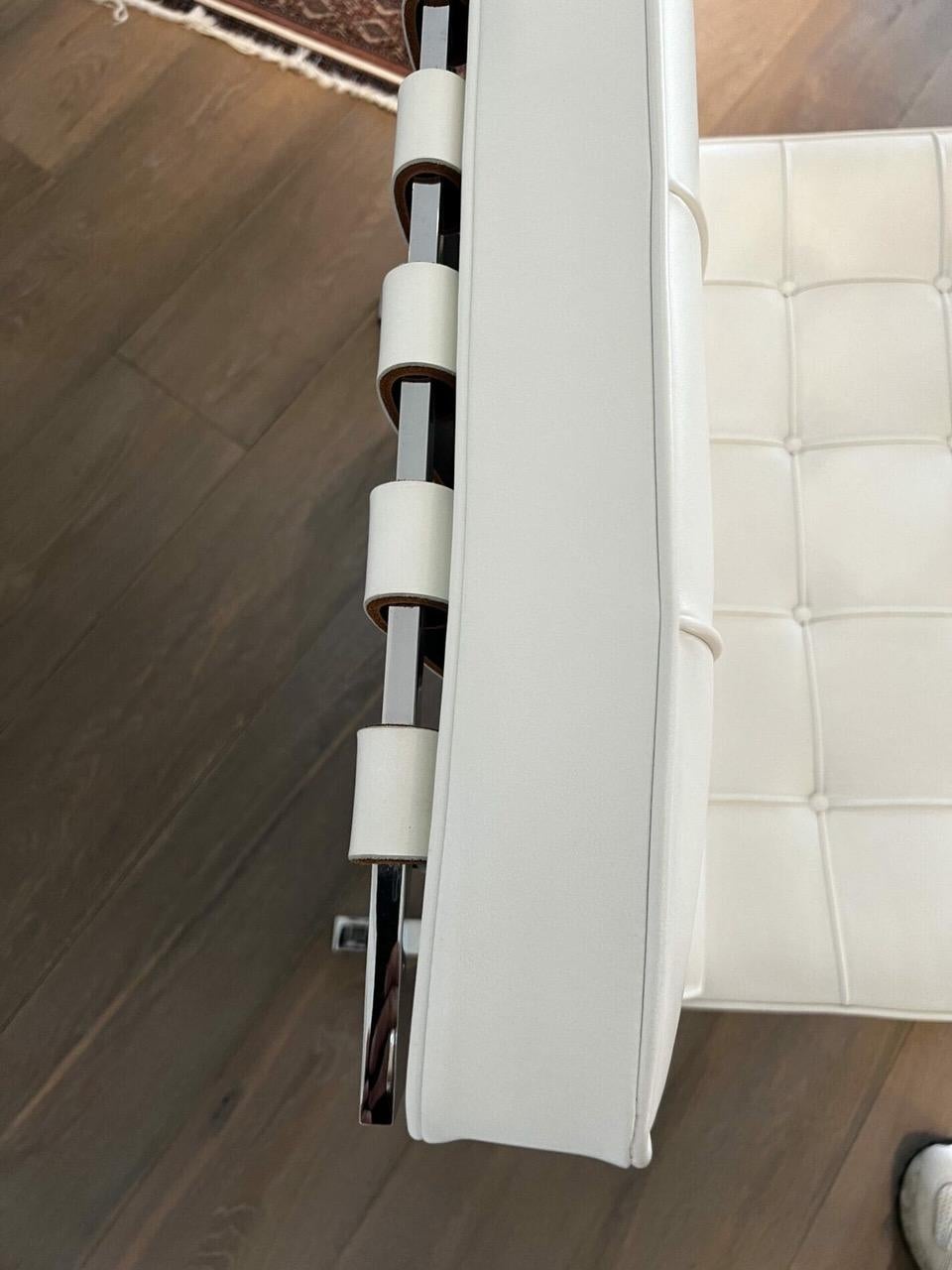 Fauteuil et ottoman Camel Barcelona, Mies Van Der Rohe, 2012 en vente 4