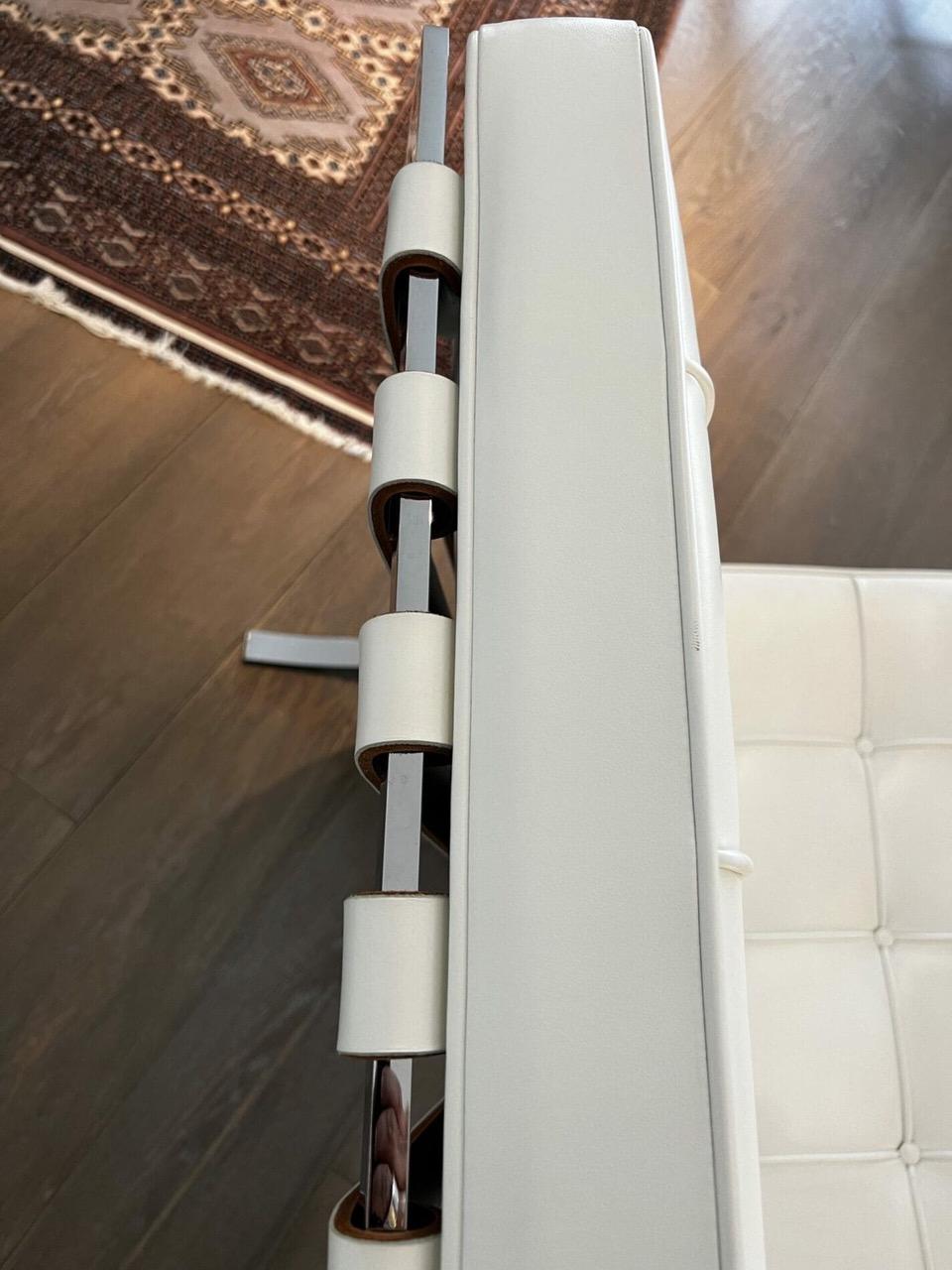 Fauteuil et ottoman Camel Barcelona, Mies Van Der Rohe, 2012 en vente 5