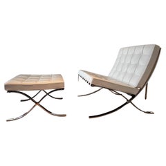 Fauteuil et ottoman Camel Barcelona, Mies Van Der Rohe, 2012