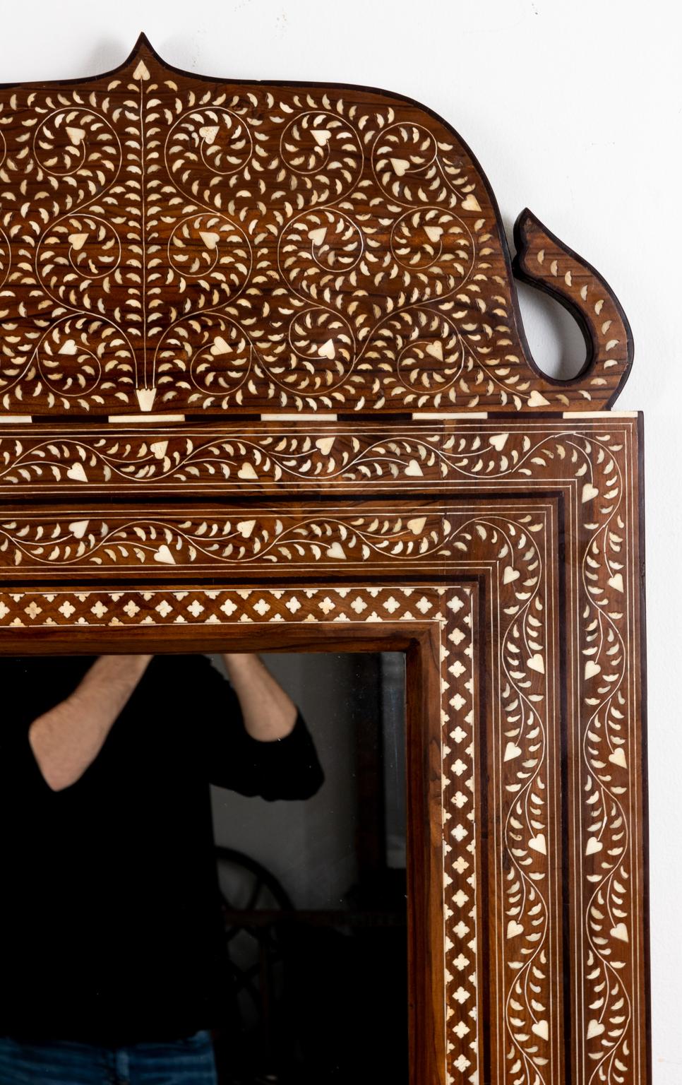 Camel Bone Inlay Elephant Shaped Mirror For Sale 4