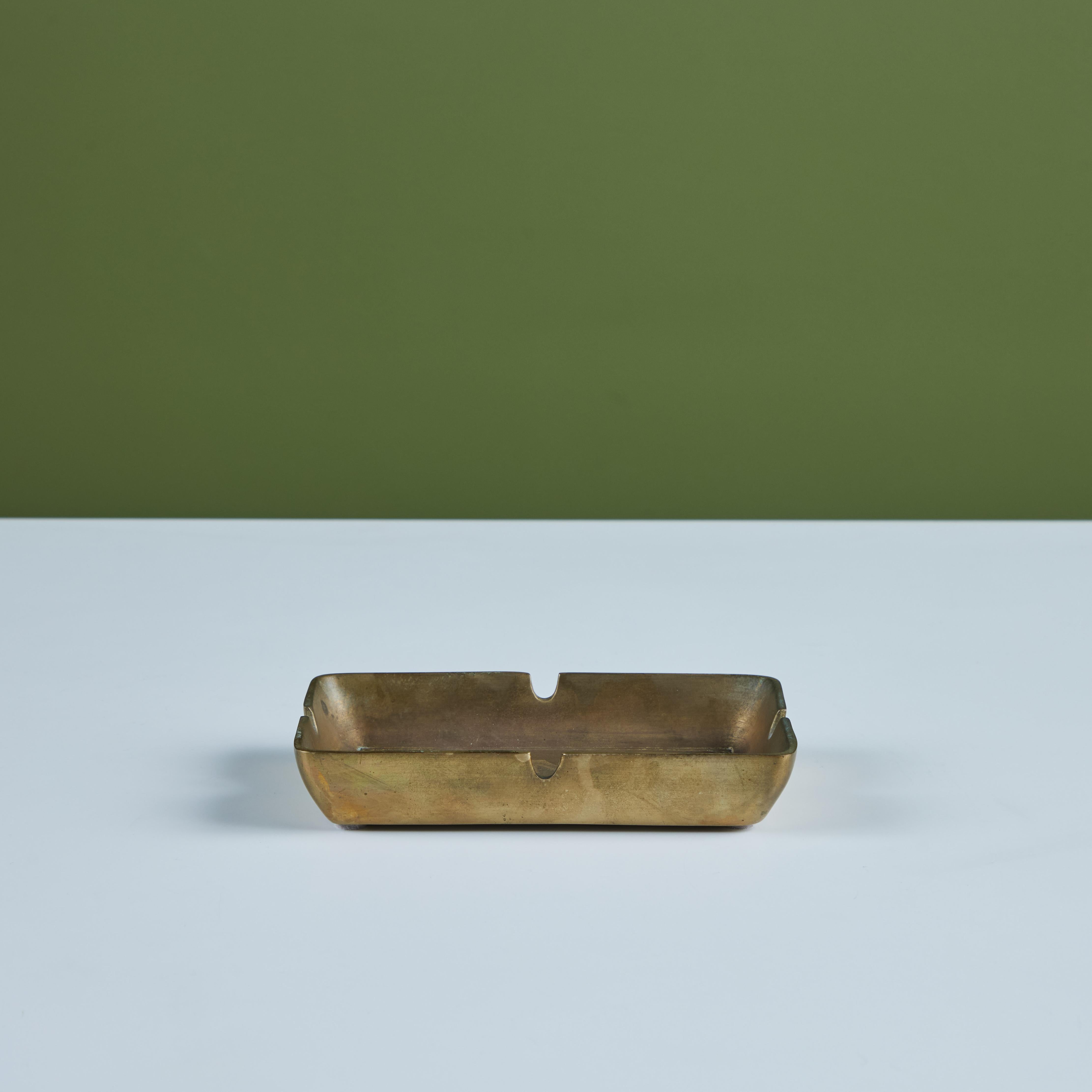 Mid-Century Modern Camel Brass Ashtray