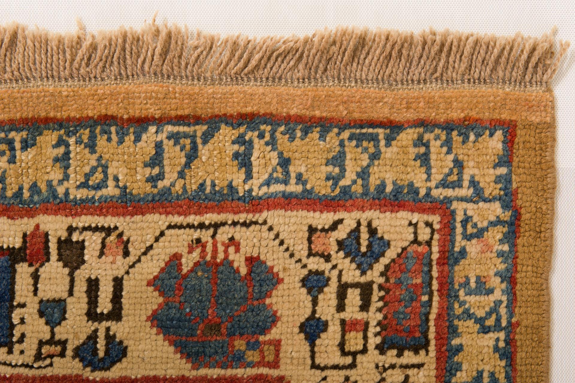 Hand-Knotted Camel Carpet from Azerbaijan For Sale