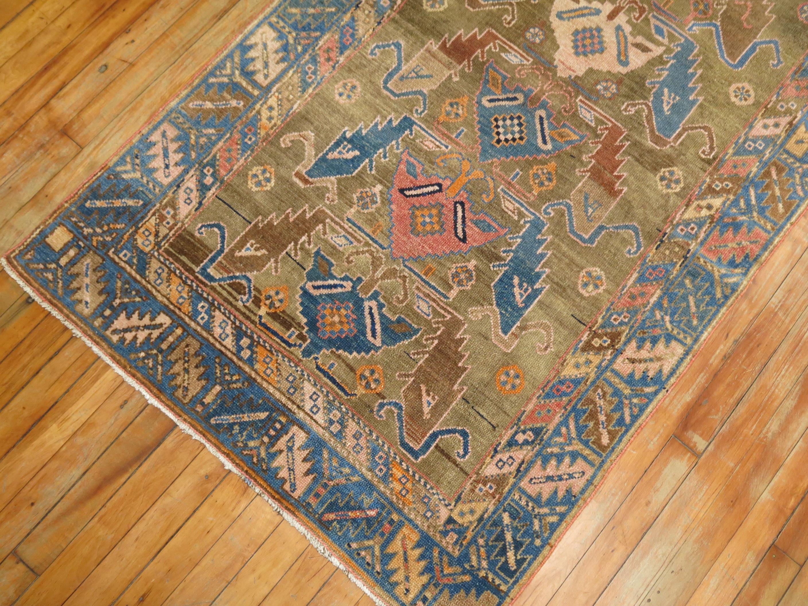 Tribal Camel Caucasian Rug For Sale