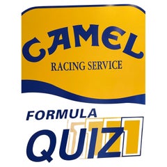 Camel (cigarettes) Racing Service F1 Quiz Sign, c 1990, super provenance....