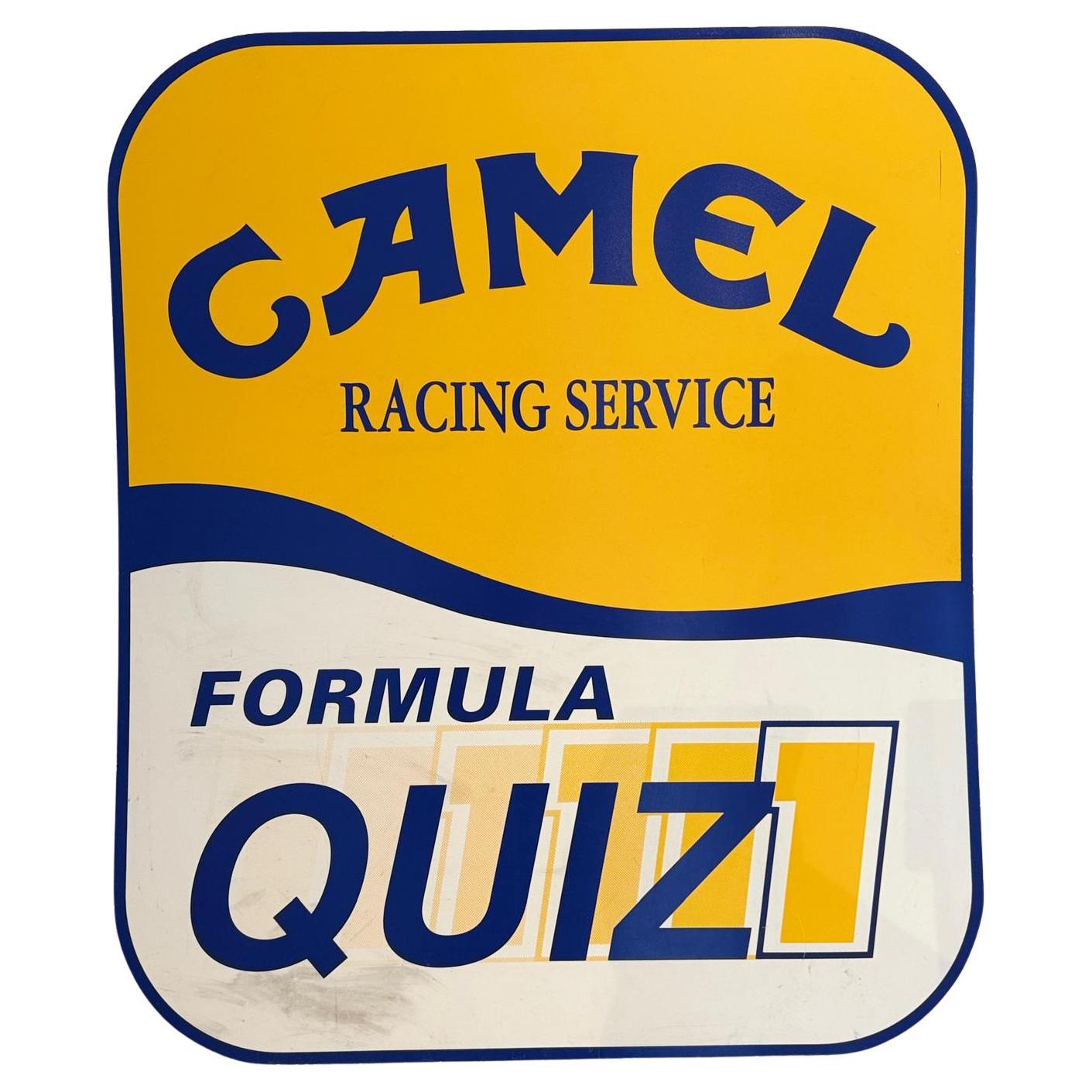 Panneau Camel (cigarettes) Racing Service F1 Quiz, c.1990, super provenance.... en vente