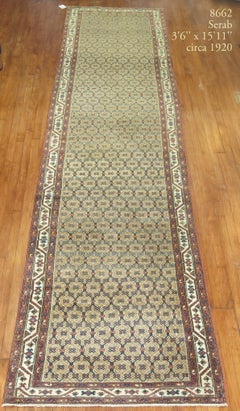 Tribal Camel Color Antiqie Persian Runner