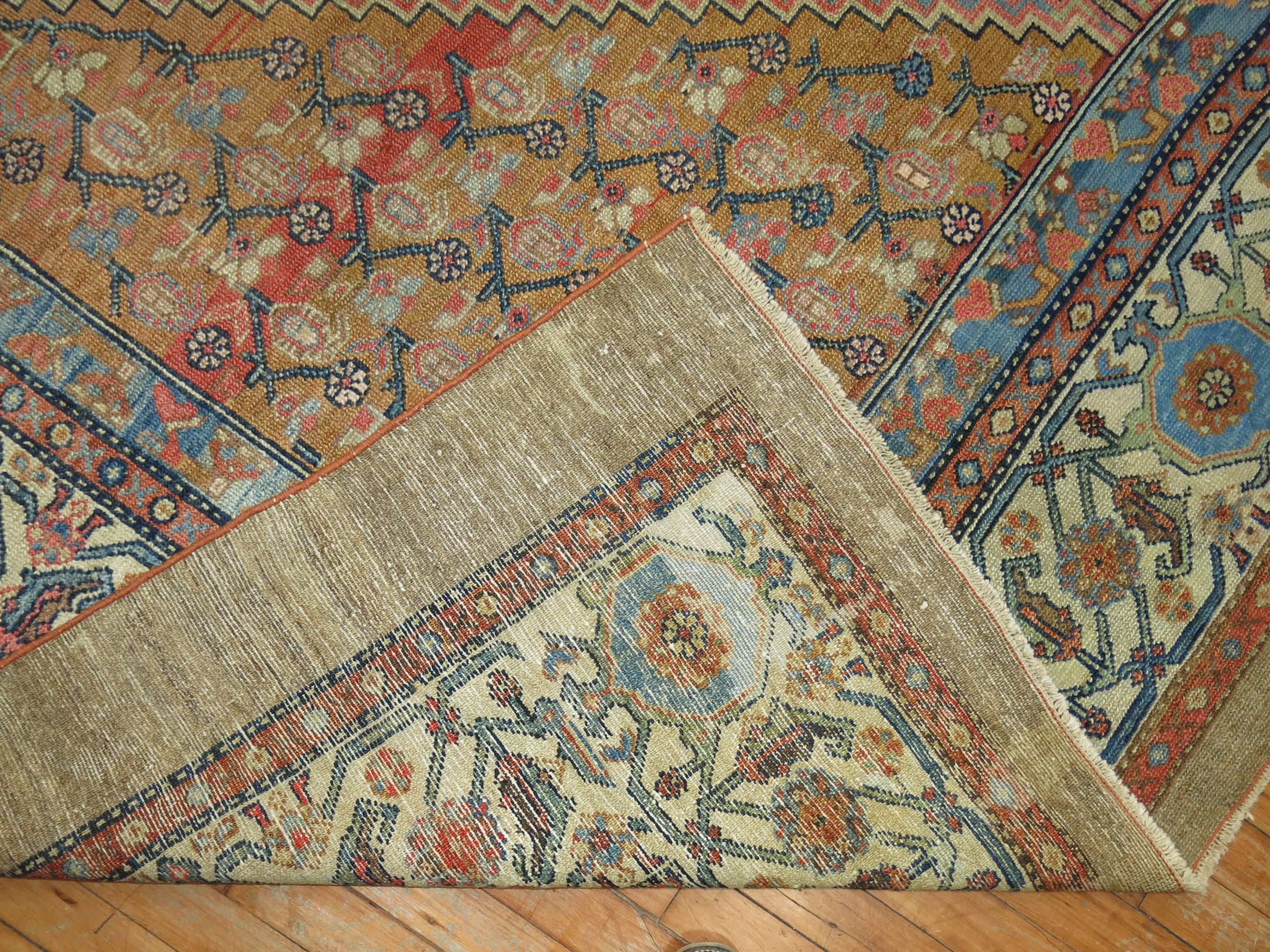 Persian Camel Field Serab Room Size Rug For Sale