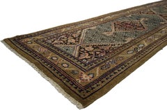 Camel Hair Antique Persian Malayer Extra-Long Runner with Arts and Crafts Style