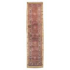 Tappeto Runner Hamadan in pelo di cammello, inizio XX secolo