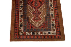 Camel-Hair Serab Antique runner - 3'8" x 15'10"
