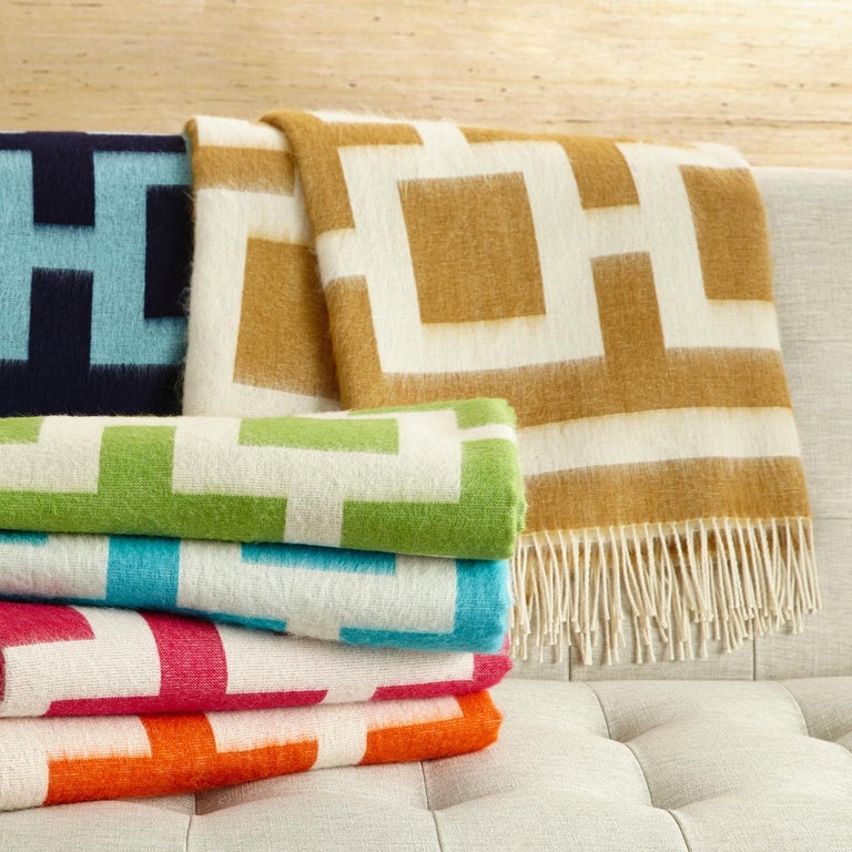 Camel Nixon Baby Alpaca Throw Blanket For Sale at 1stdibs