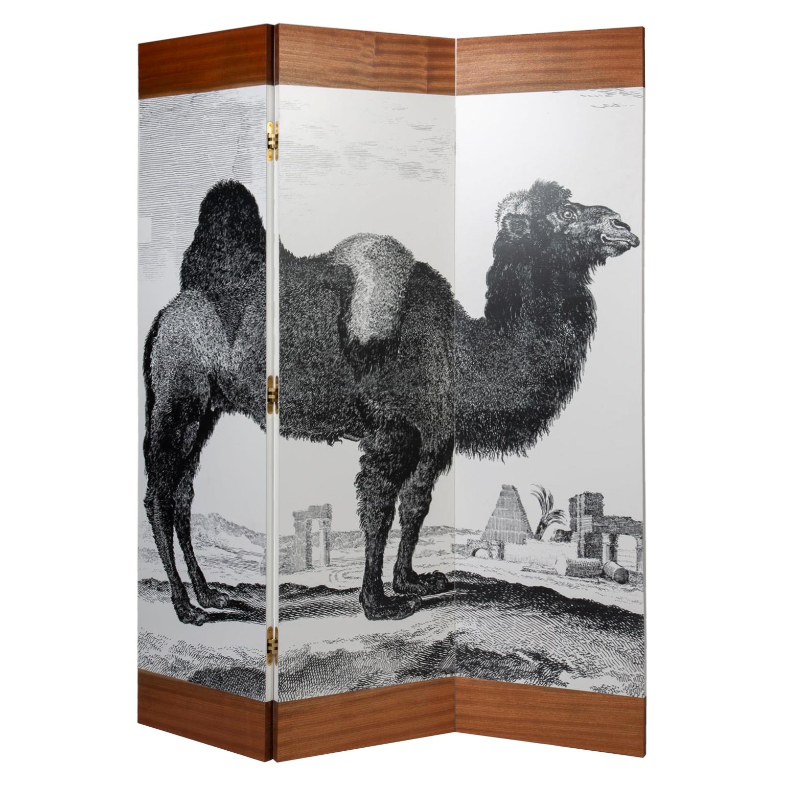 Camel Screen 3 Panel Folding Screen by DANAD Design, Contemporary