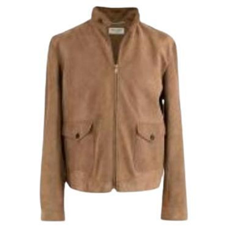 Camel Suede Jacket For Sale at 1stDibs