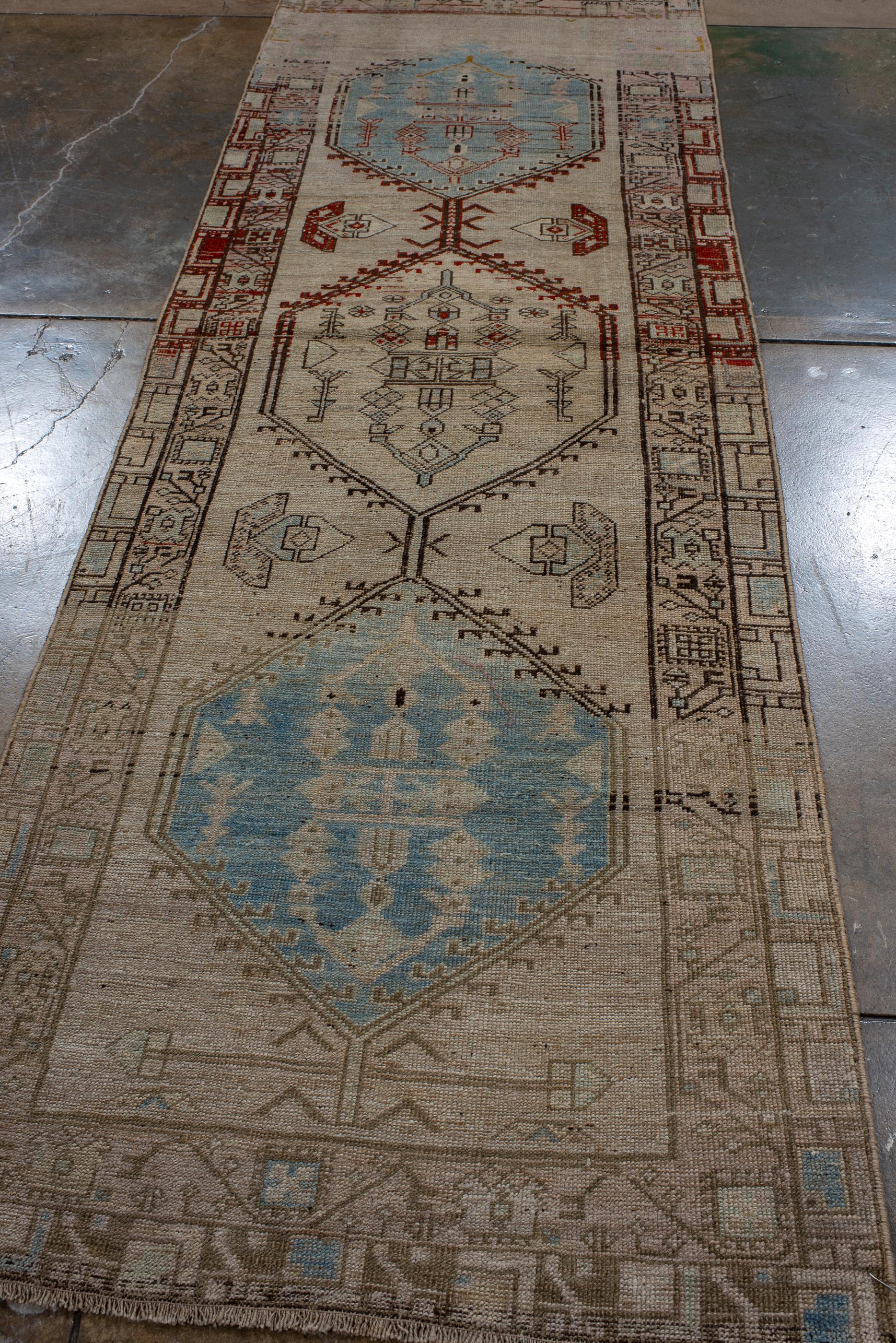 Persian Camel Toned Sarab Antique Runner, Circa 1930 For Sale