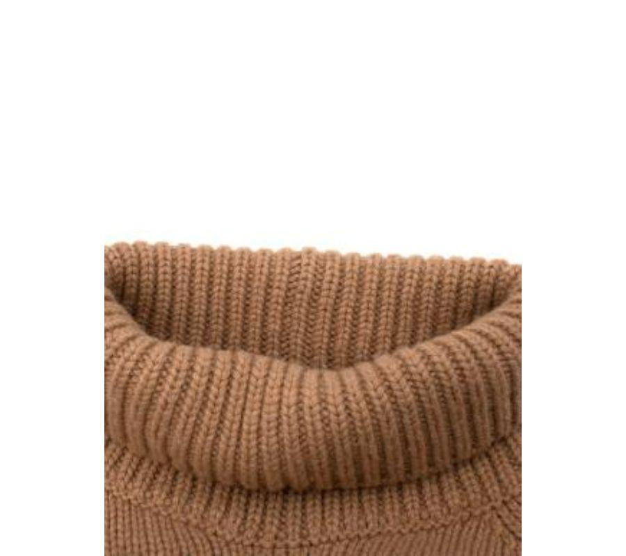 Poncho mit Rollkragen aus Kamelwolle von Gucci - XS im Zustand „Gut“ im Angebot in London, GB