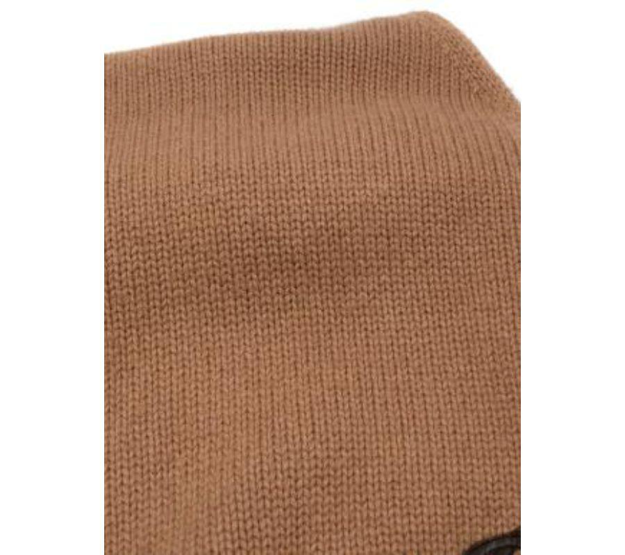 Poncho mit Rollkragen aus Kamelwolle von Gucci - XS für Damen oder Herren im Angebot