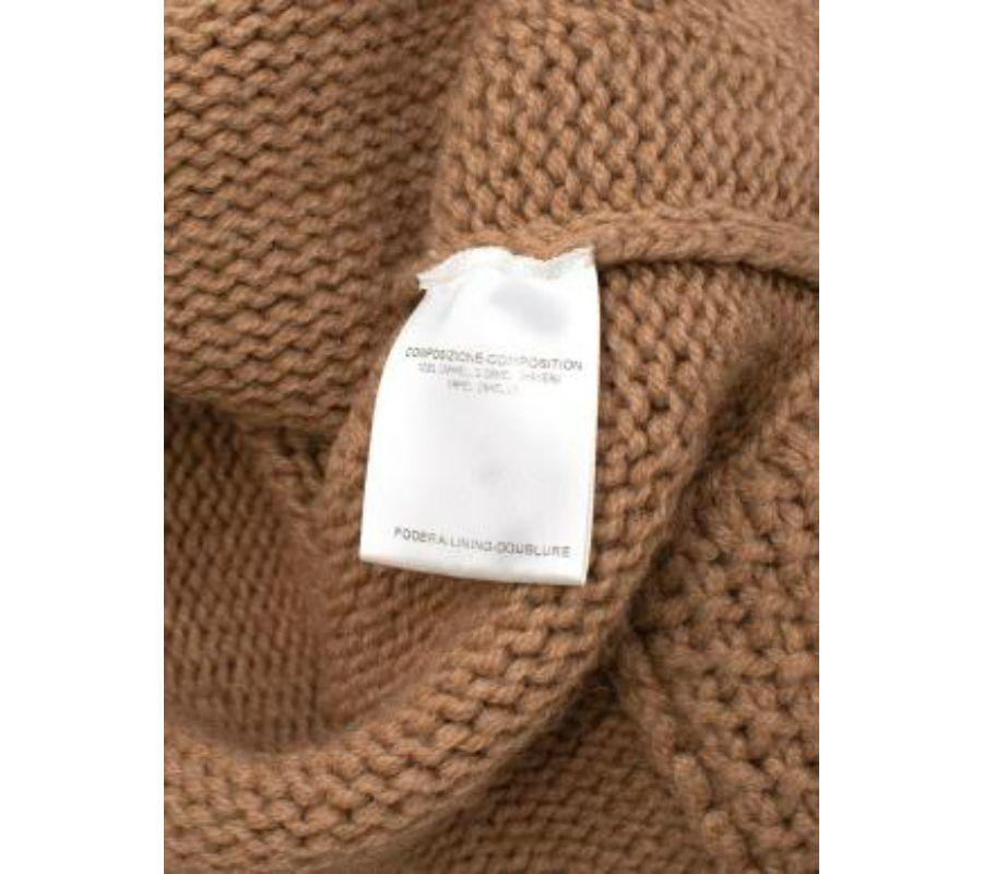 Poncho mit Rollkragen aus Kamelwolle von Gucci - XS im Angebot 3