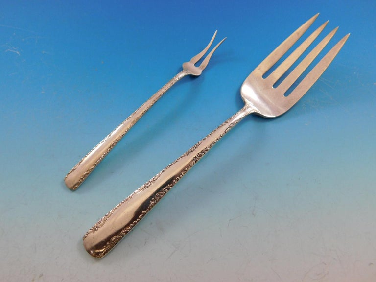 Camellia by Gorham Sterling Silver Flatware Set for 8 Service 41 Pieces Dinner For Sale at