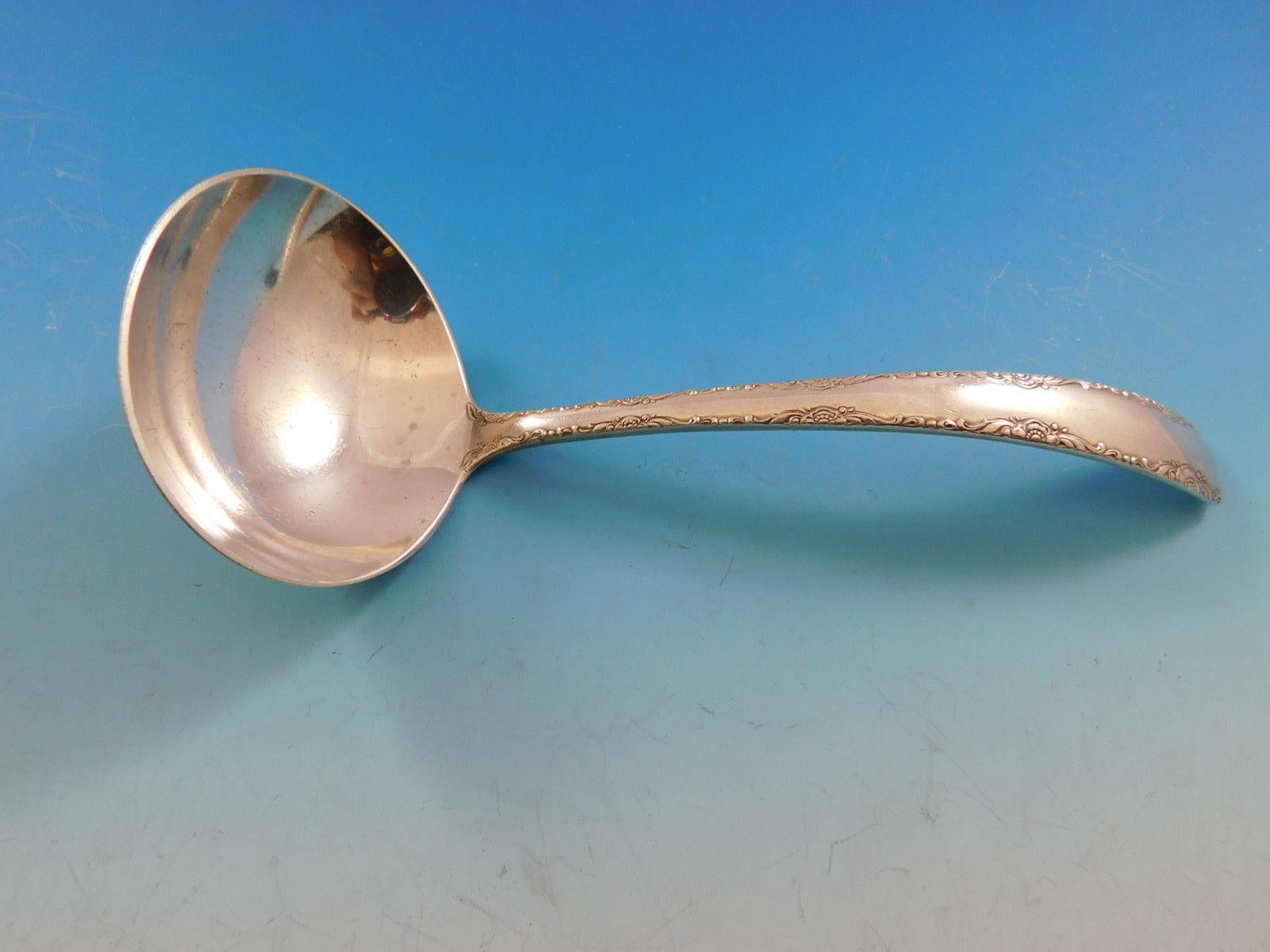 Ensemble de couverts en argent sterling pour 8 personnes 41 pièces du dîner Camellia by Gorham en vente 3