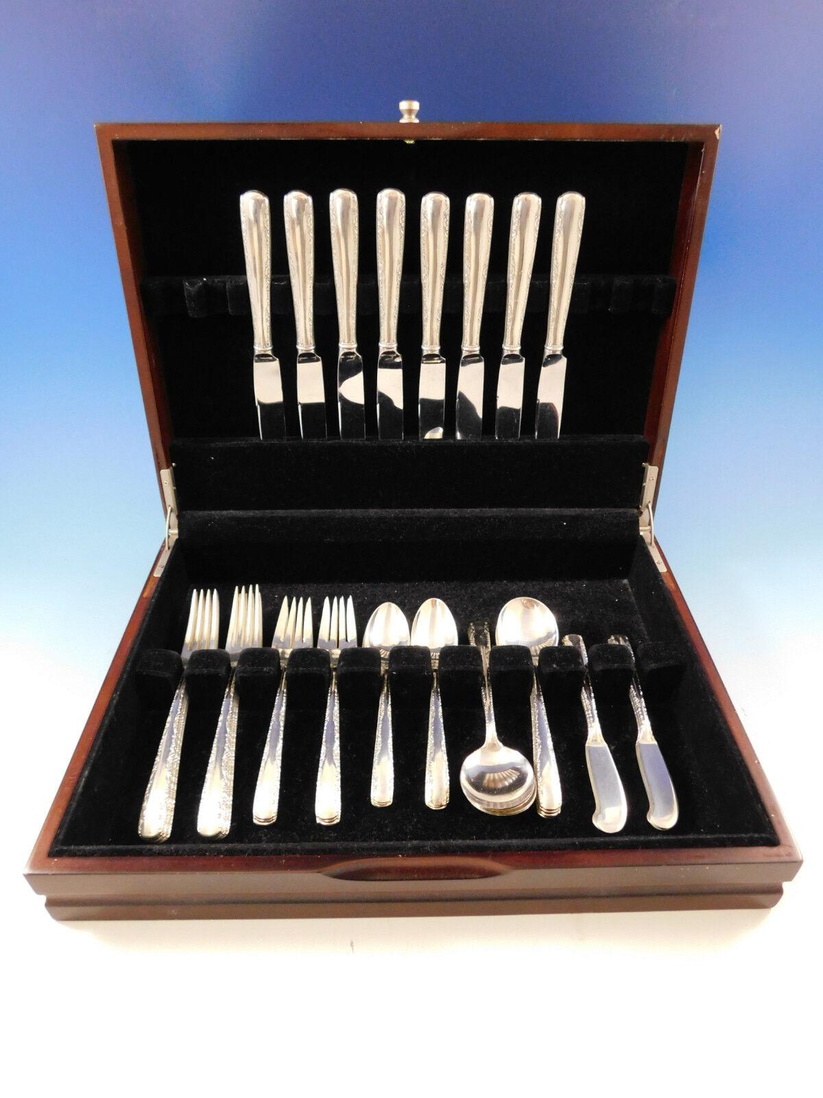 Camellia by Gorham Sterling Silver Flatware Set for 8 Service 48 Pieces For Sale 2