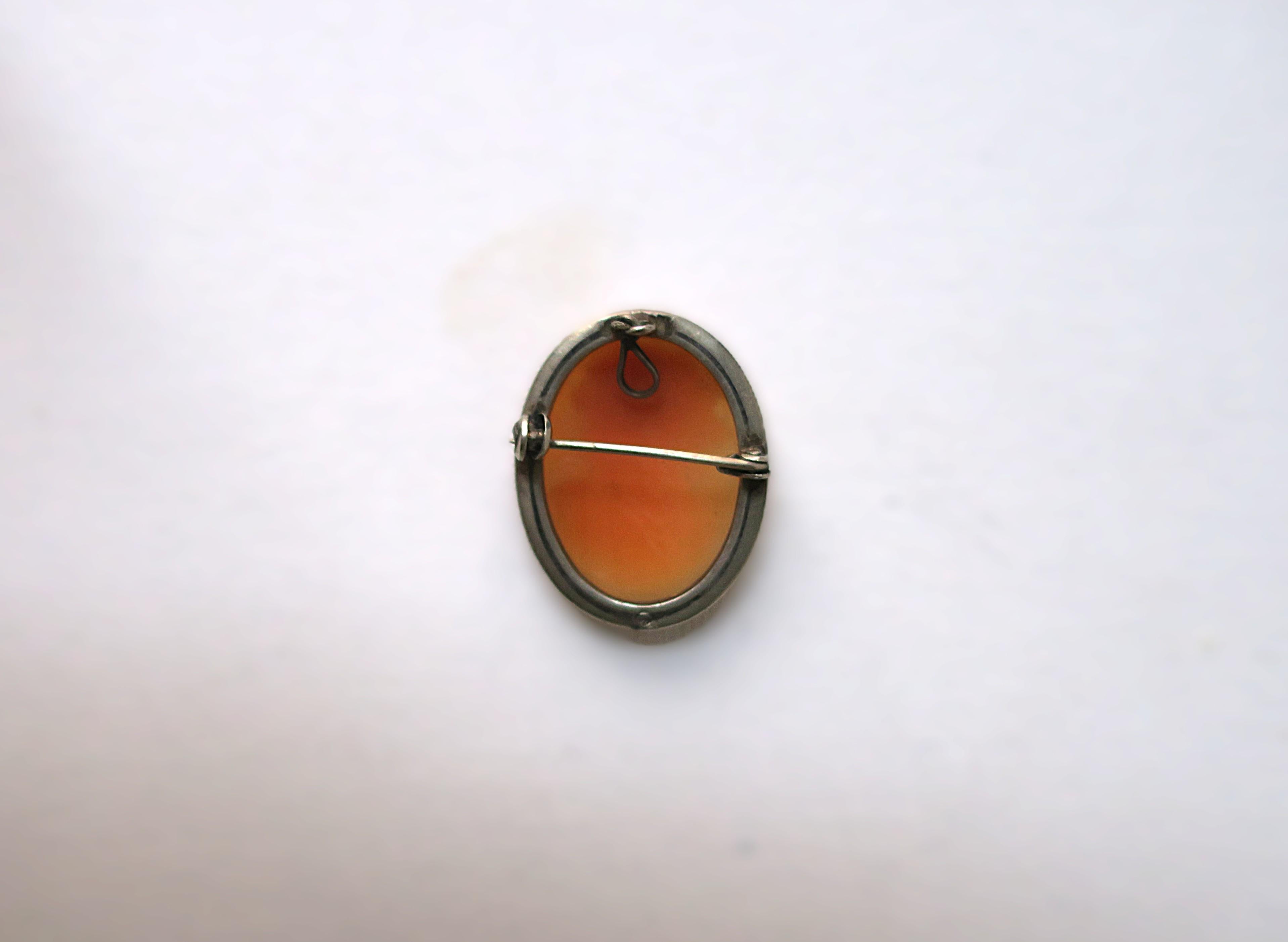 Cameo Pendant and Brooch For Sale 4