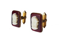 Cameo Cufflinks Glass Paste