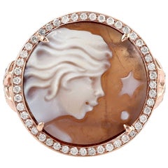 Dream Ring mit Kamee-Diamant aus 18 Karat Gold