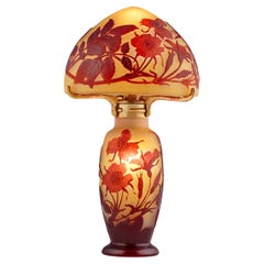 Cameo Glass Lamp By Émile Gallé