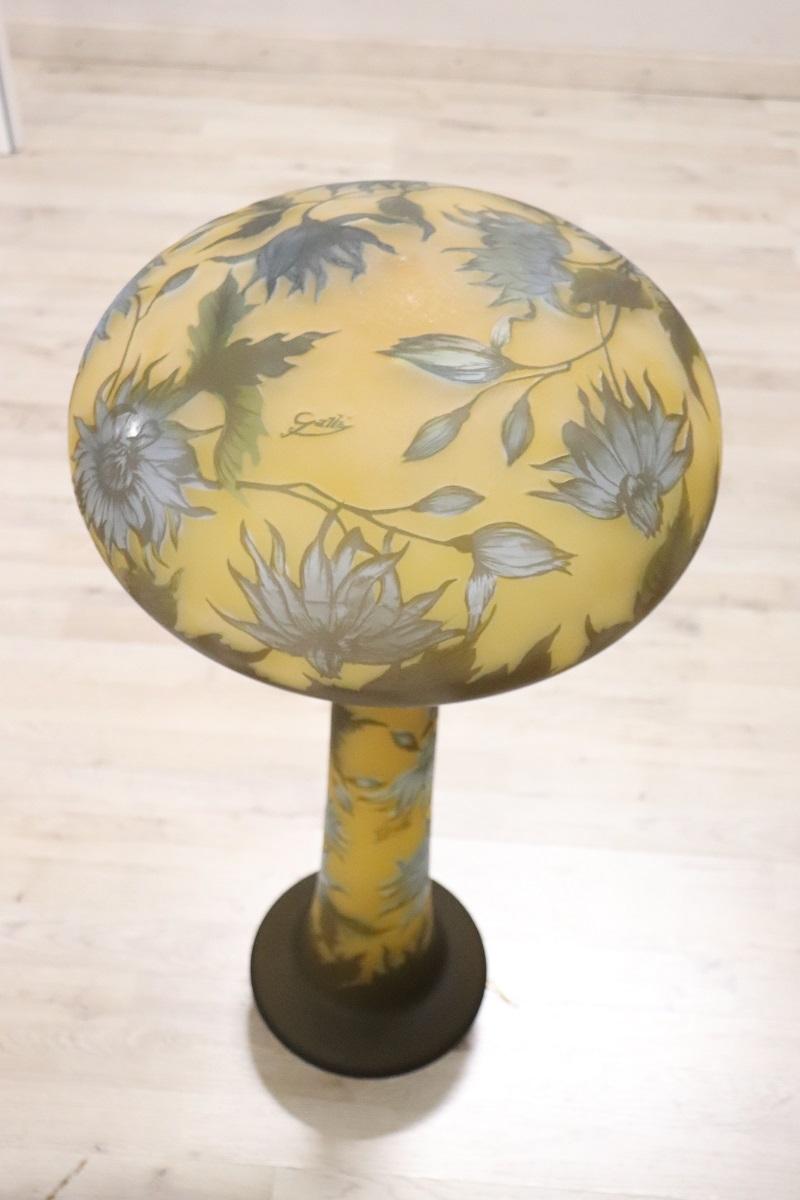 Cameo Glass Large Table Lamp Height 90 / cm 35.43 Inches 1