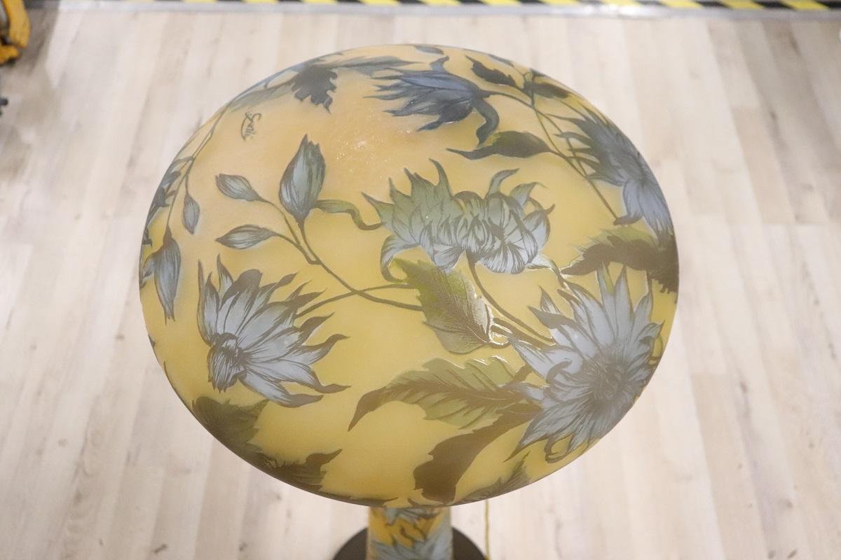 Cameo Glass Large Table Lamp Height 90 / cm 35.43 Inches 2