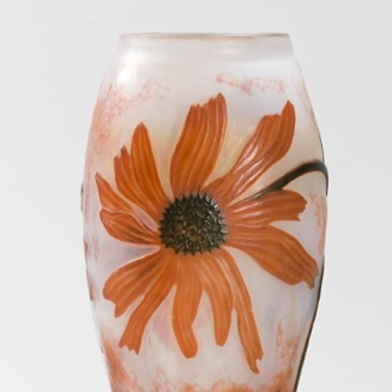 French Cameo Glass Vase by Daum